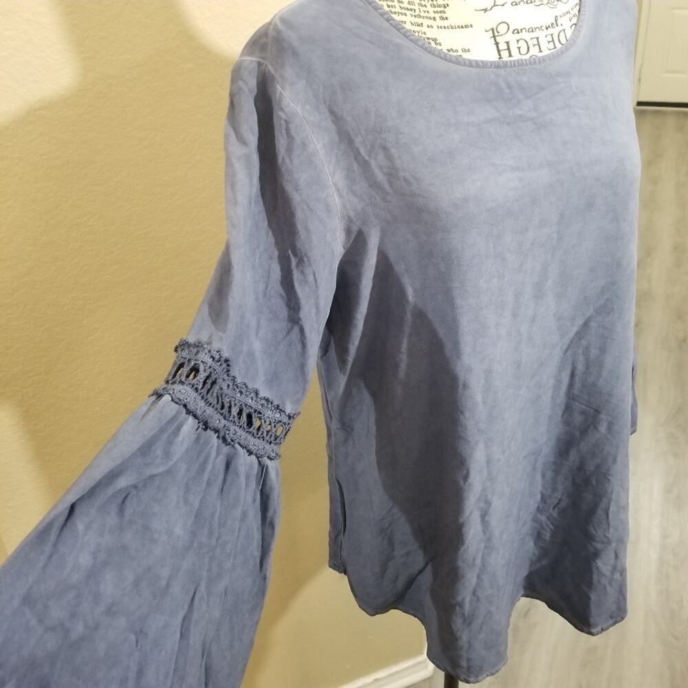 SPENSE bell sleeve blouse‎ sz large - Picture 8 of 14